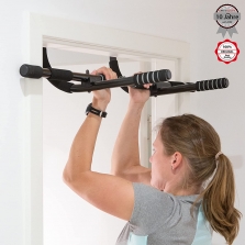 Ultrasport Pull Up Bar durų staktos prisitraukimų skersinis, Black